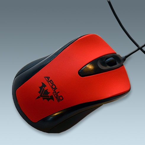 Apollo Red USB Mouse